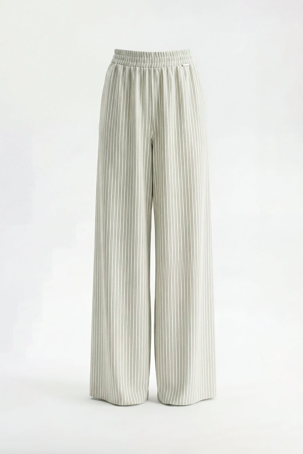 Sage Wide-Leg Striped Trousers Sahoco