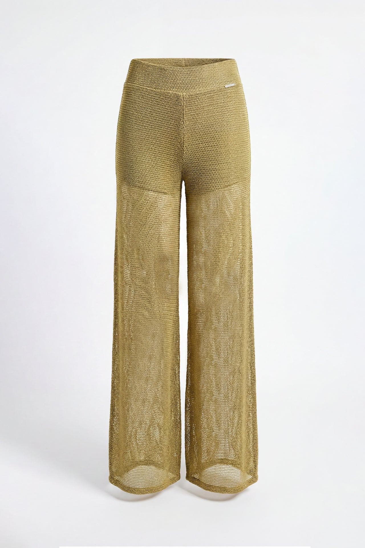 Umber Wide-Leg Knit Trousers Sahoco