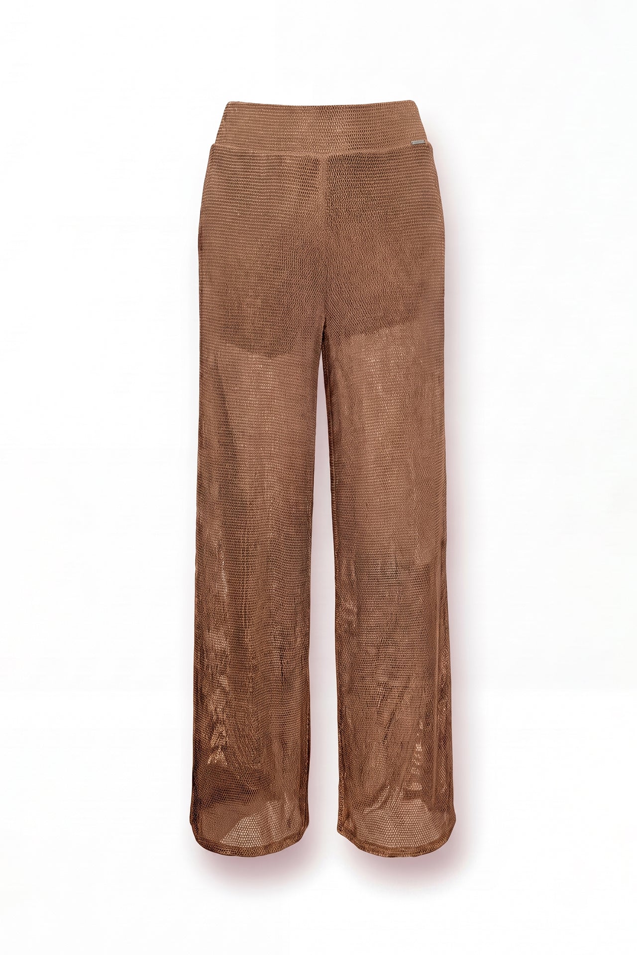 Umber Wide-Leg Knit Trousers Sahoco