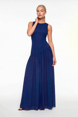 Abyss Asymmetric Maxi Dress Sahoco