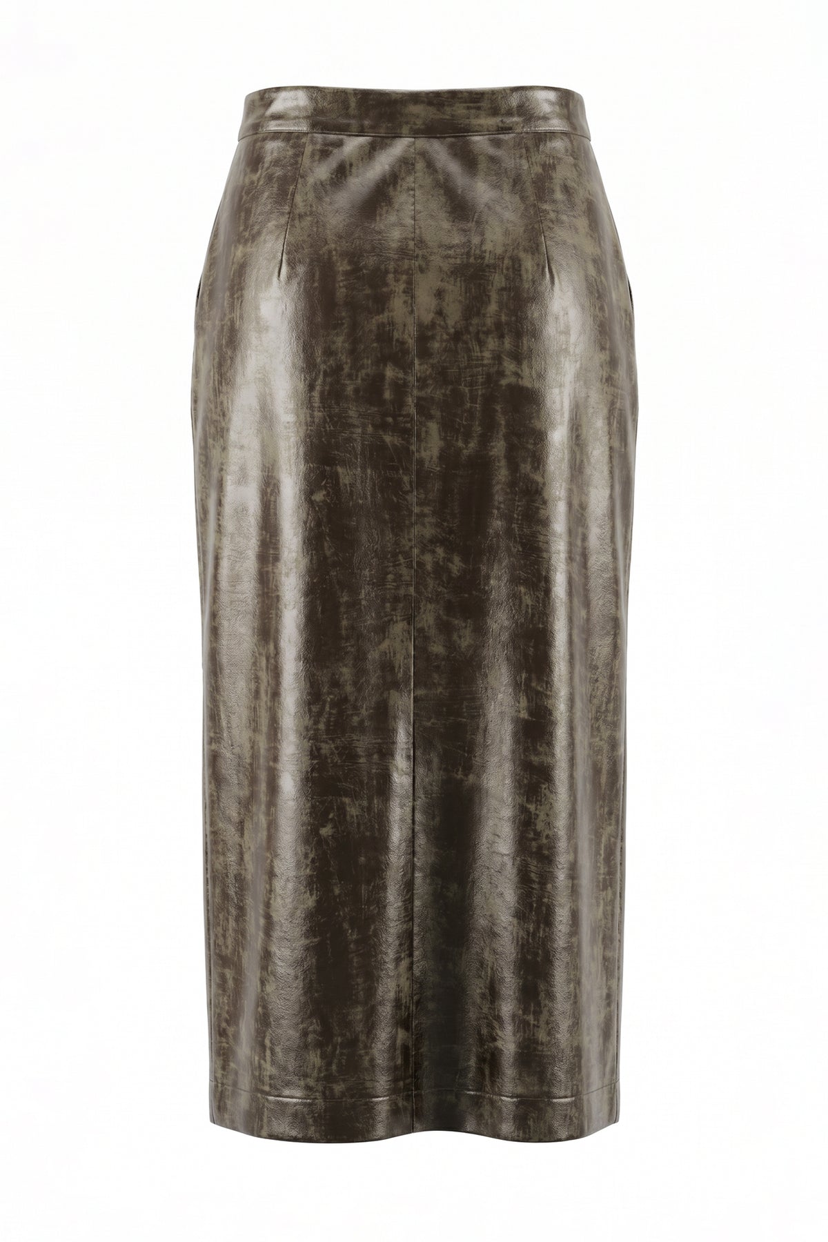 Reeve Faux-Leather Midi Skirt Sahoco