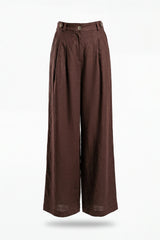 Wide-Leg Tailored Linen trousers Sahoco