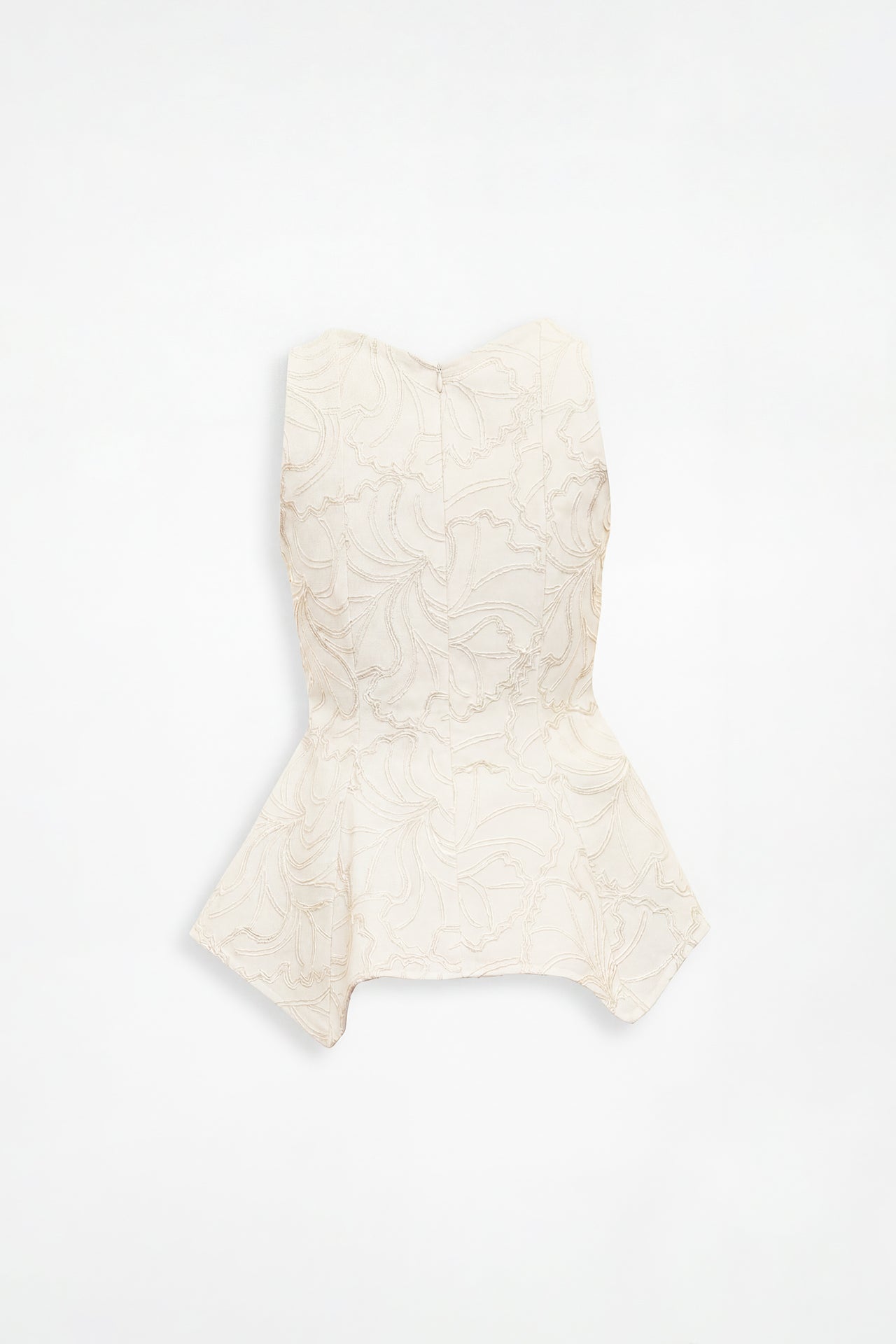 Asymmetric Sequin Embroidered Top Sahoco