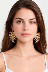 Organic Foliage Drop Earrings Sahoco