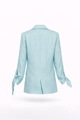Structured Blazer with Sleeve Bows Sahoco