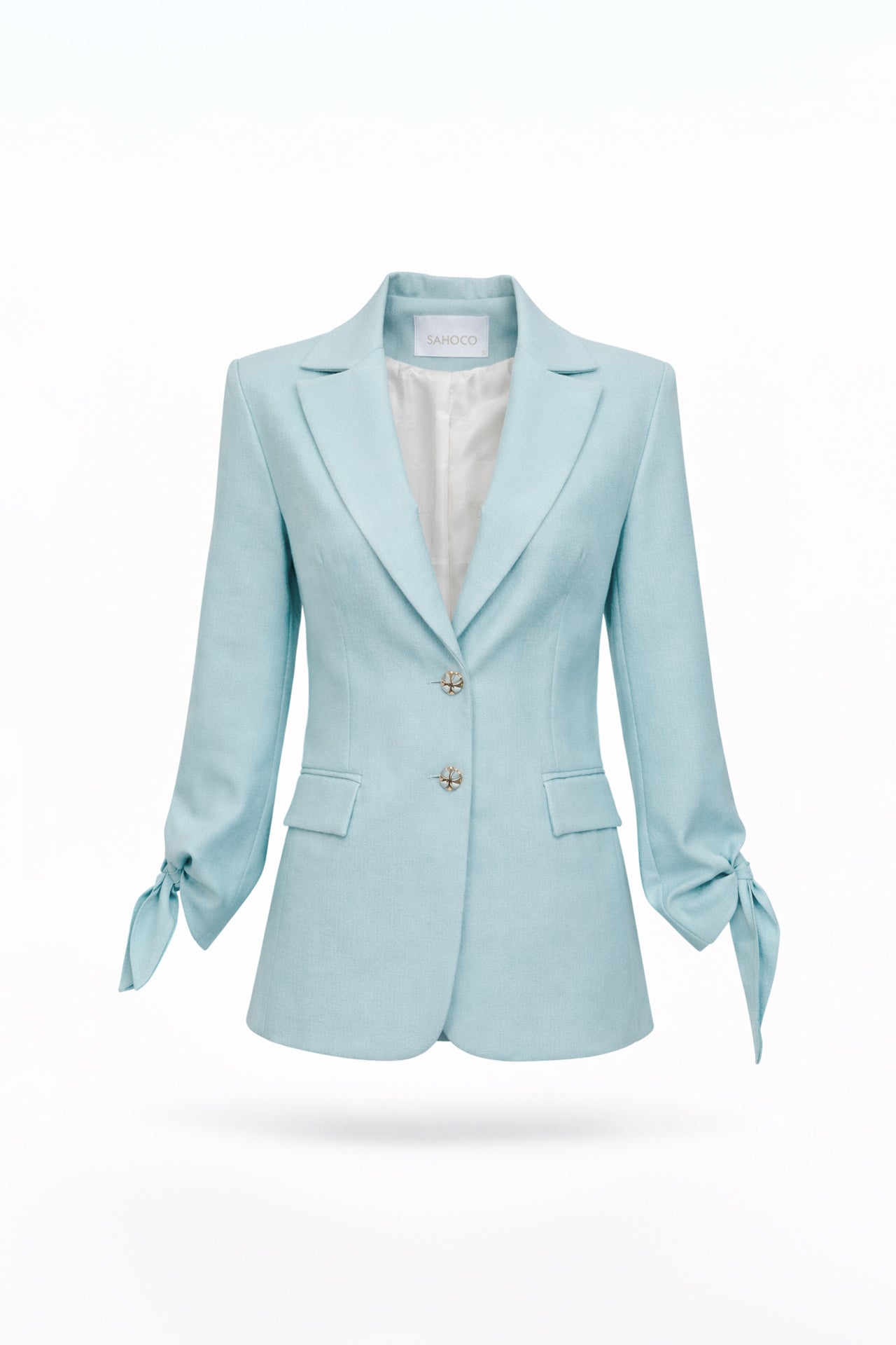 Structured Blazer with Sleeve Bows Sahoco