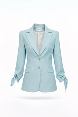 Structured Blazer with Sleeve Bows Sahoco