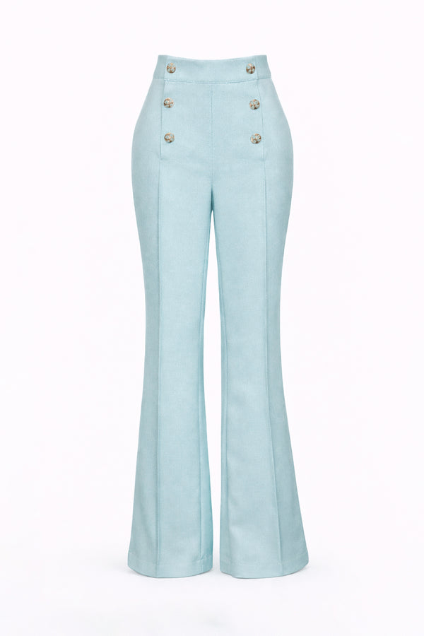 High-Waisted Flare Trousers Sahoco