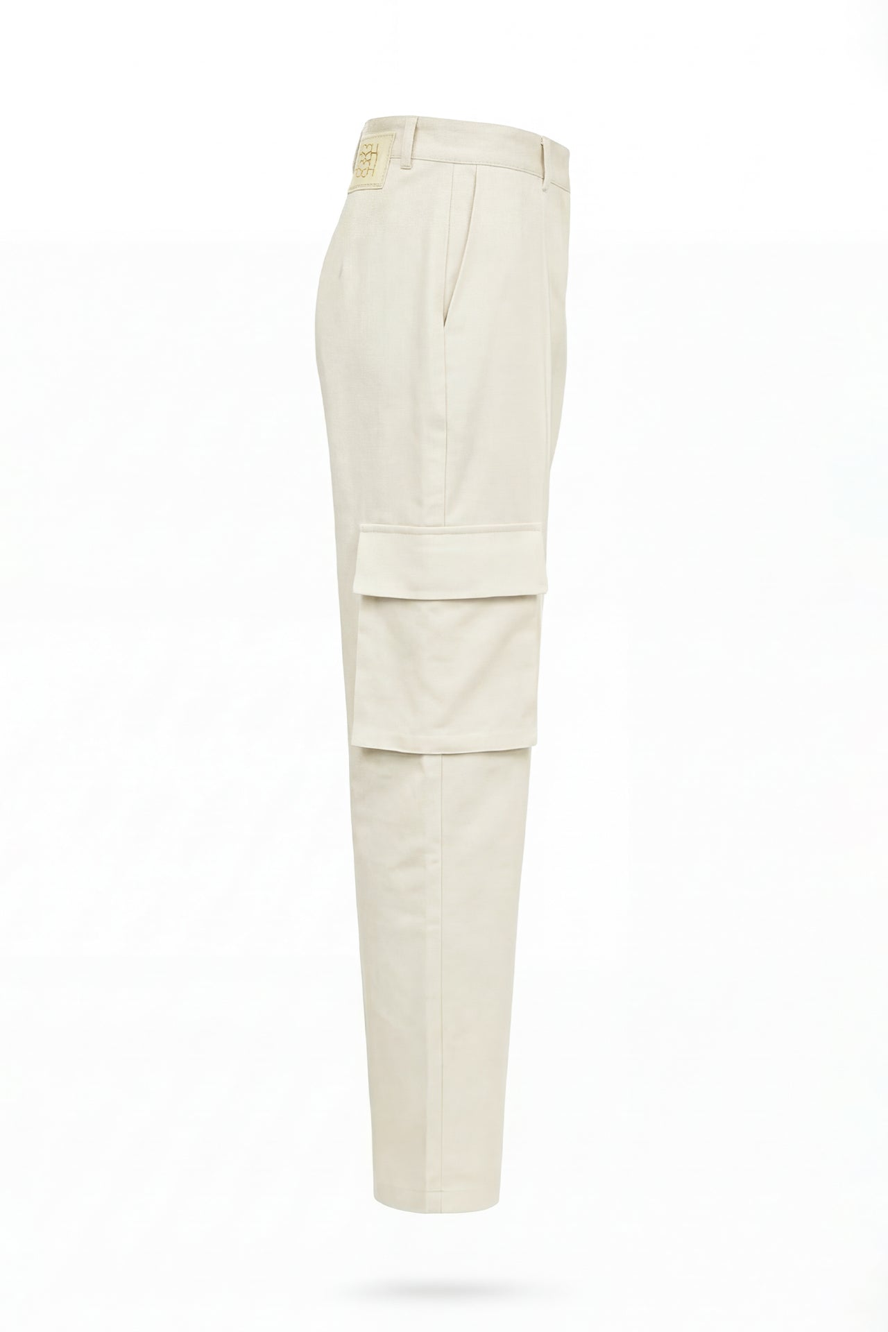 White Cargo Pants with Matching Belt Sahoco