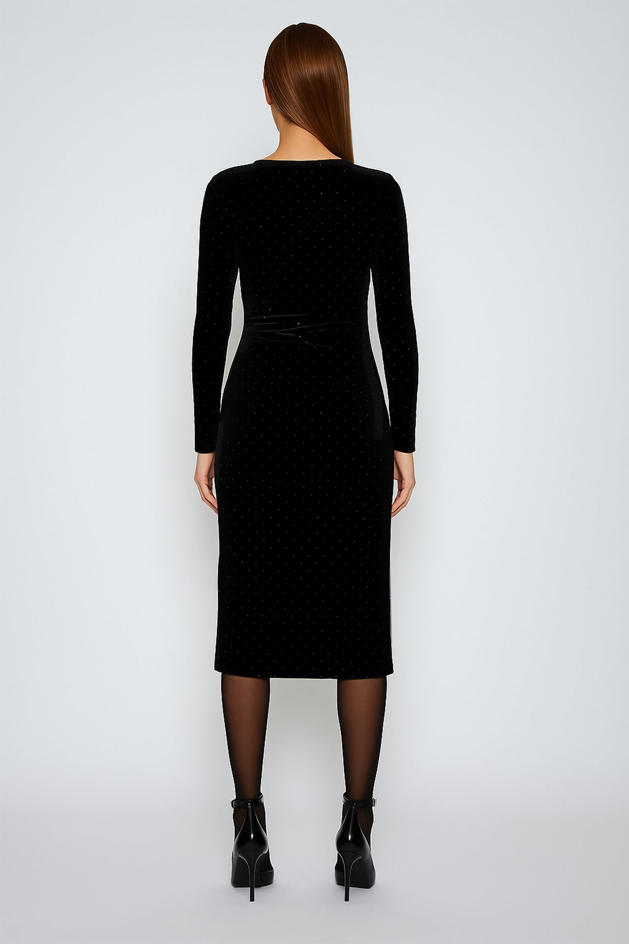 Subtle Sparkle Asymmetric Cocktail Dress Sahoco