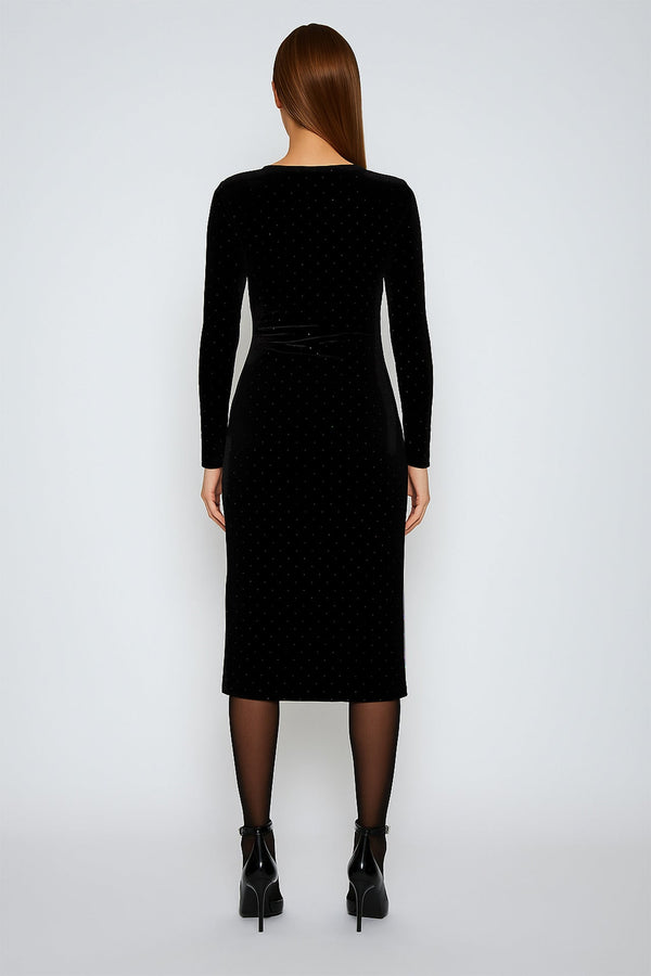Subtle Sparkle Asymmetric Cocktail Dress Sahoco
