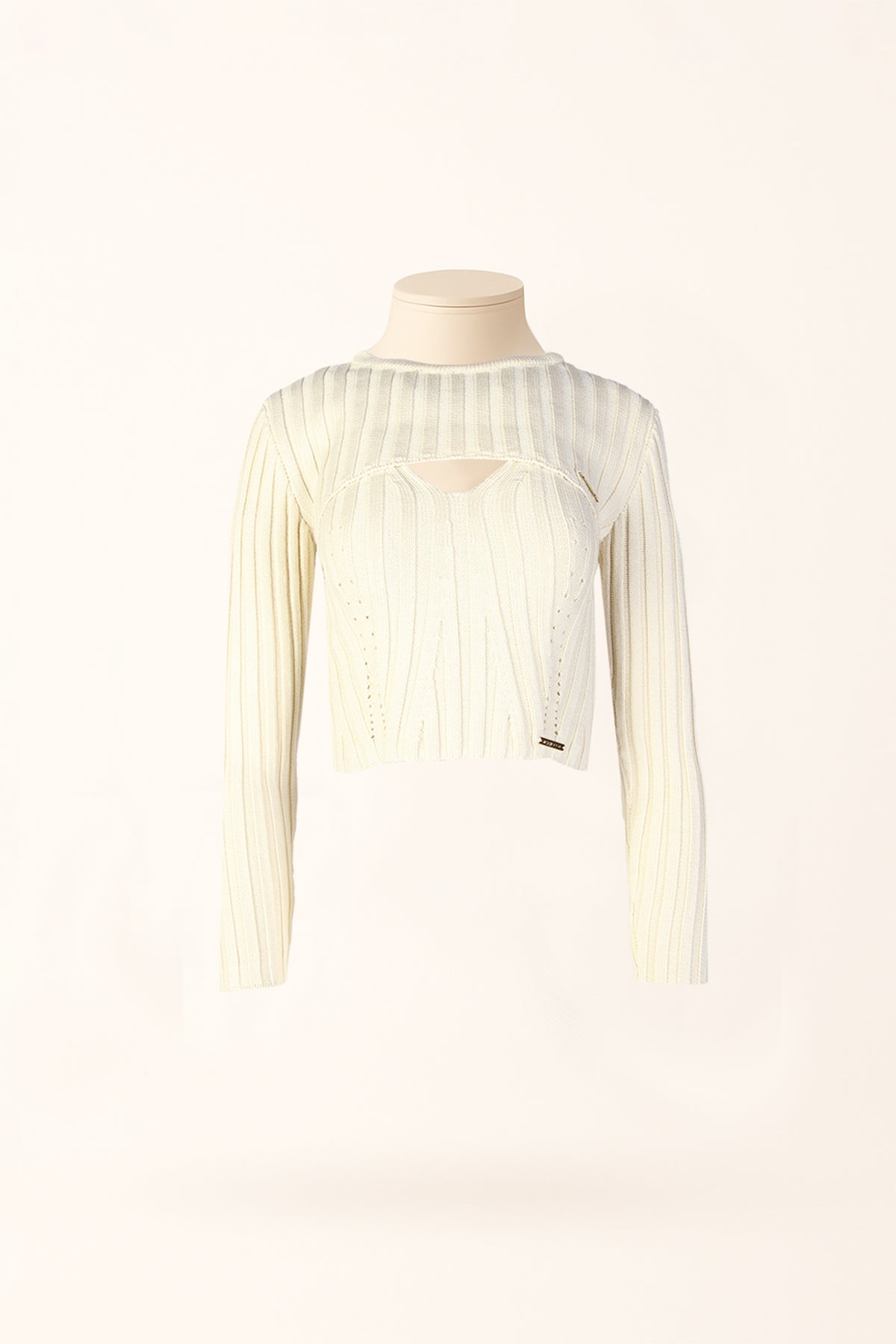 Top cropped 2 em 1 com camadas Sahoco