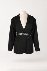 Structured Blazer with Detachable Sleeves Sahoco