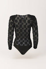 Long Sleeve Lace Bodysuit Sahoco
