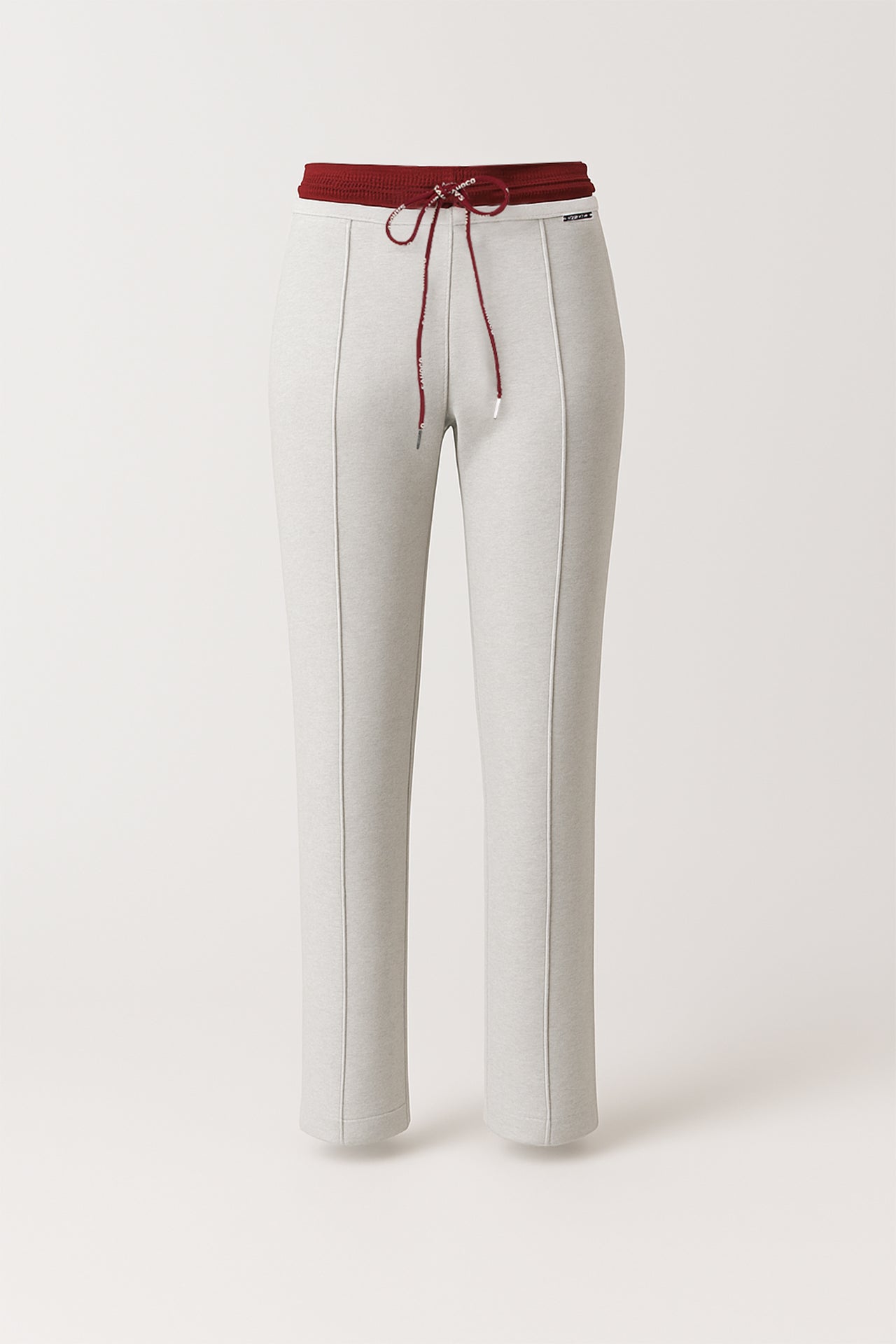 Light Grey Jogger Pants with Contrast Waistband Sahoco