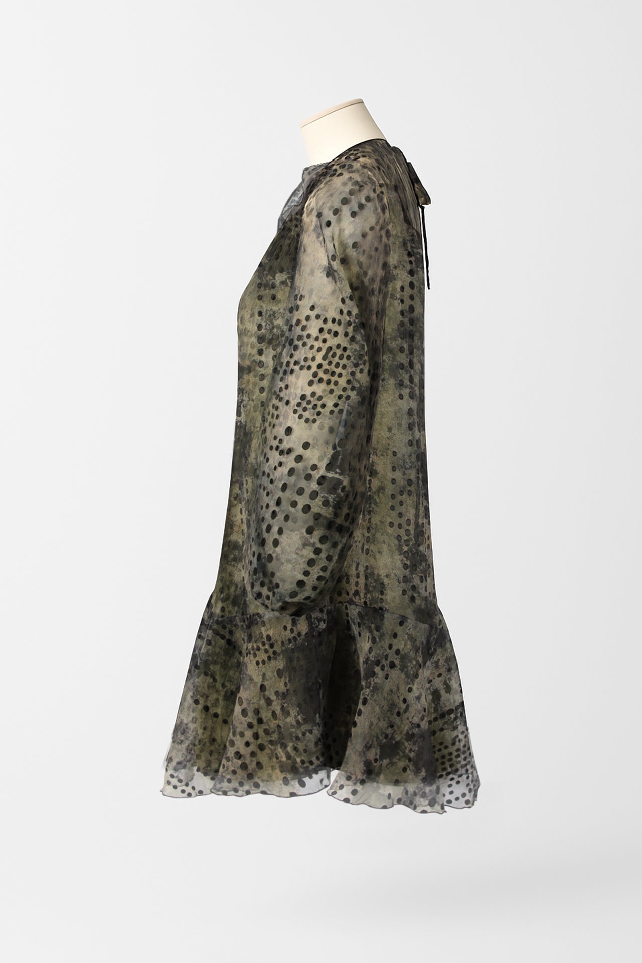 Flowy Printed Chiffon Mini Dress Sahoco