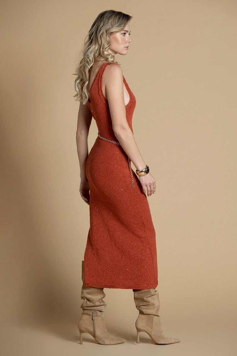 Vestido de malha Sahoco