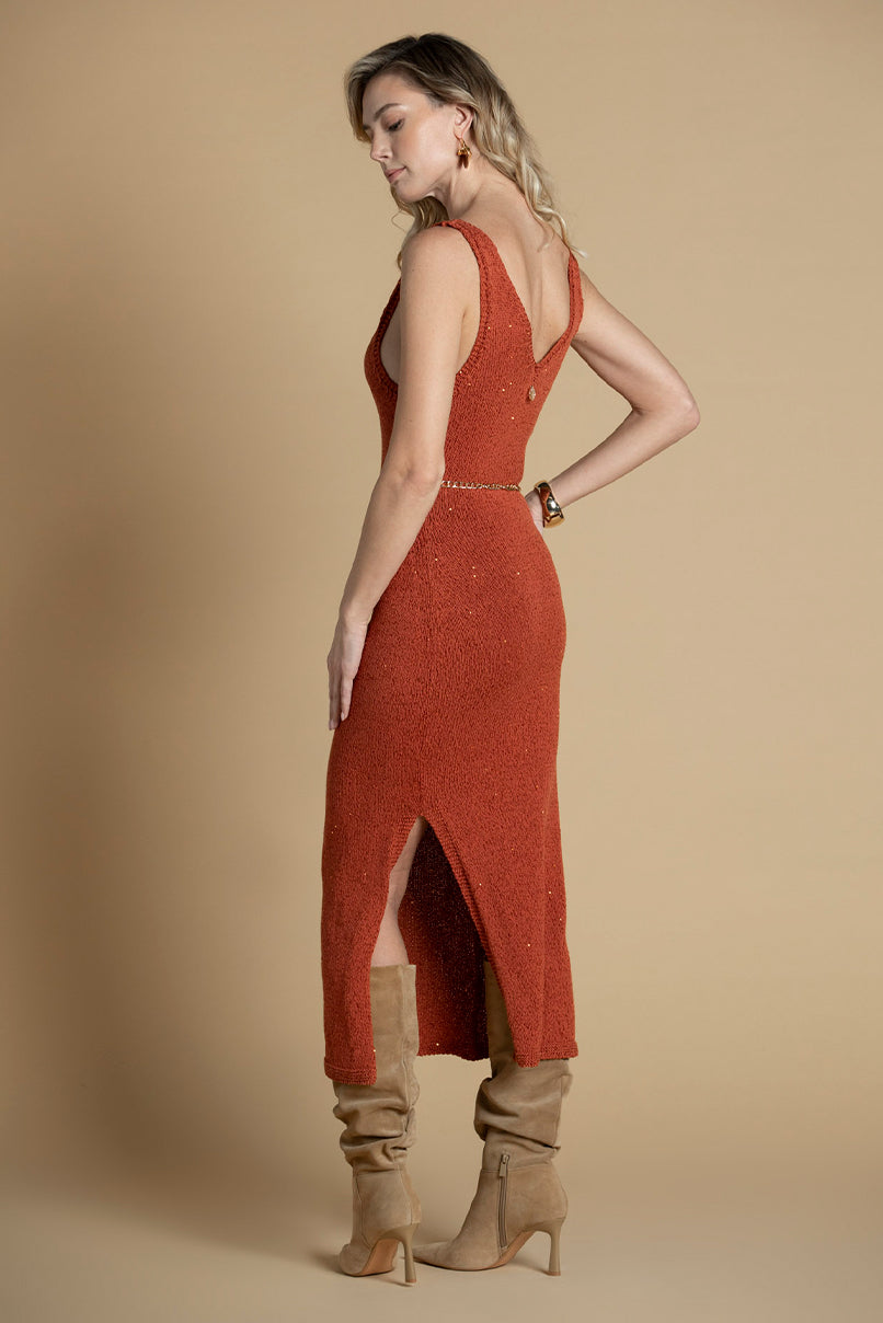 Vestido de malha Sahoco