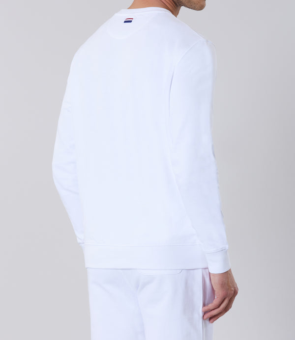 Men’s Classic White Cotton Sweater U.S. Polo Assn.
