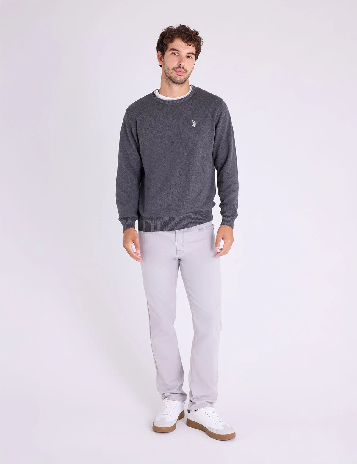Solid Crew Neck Sweater U.S.Polo Assm.
