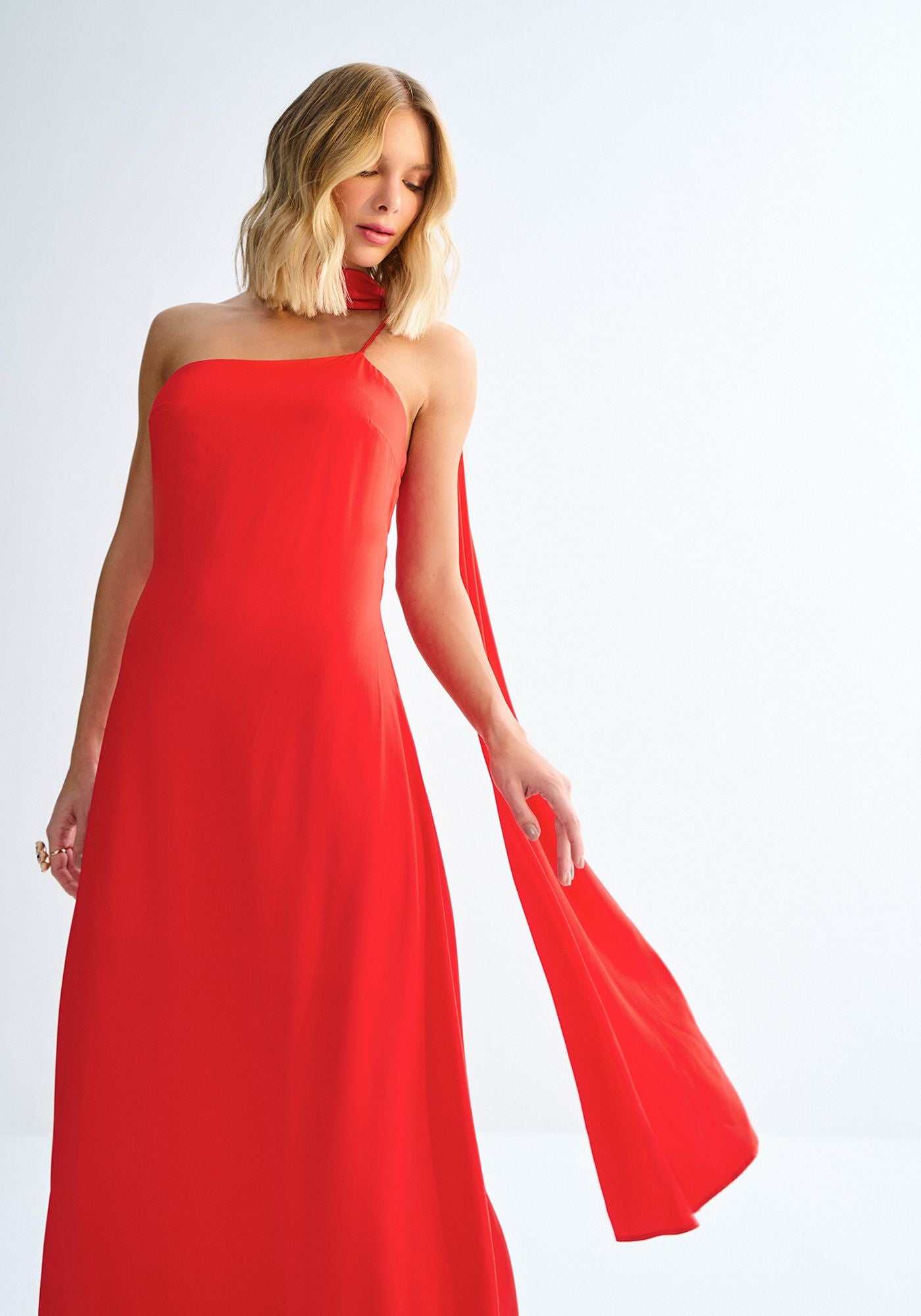 Vestido longo com manga removível Lez a Lez