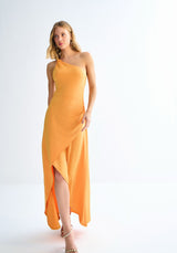 Vestido com fenda trespassada Lez a Lez