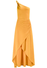 Vestido com fenda trespassada Lez a Lez