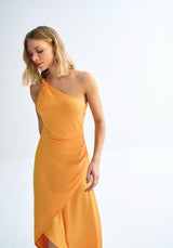 Vestido com fenda trespassada Lez a Lez