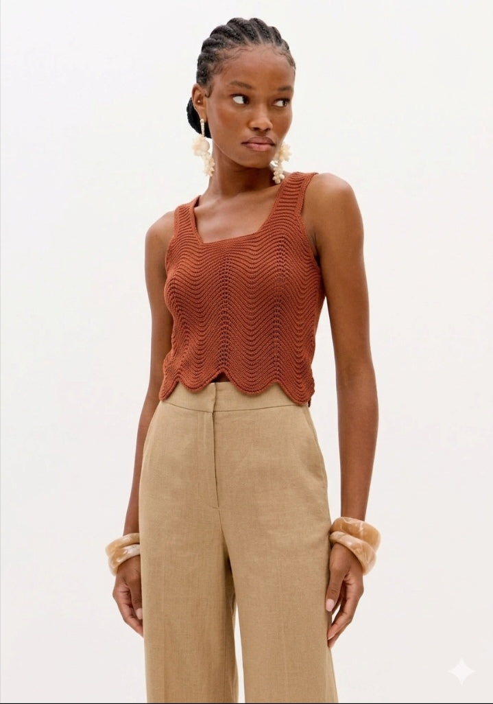 Sleeveless Knit Top Lança Perfume