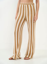 Joana Striped Wide-Leg Pants Colcci
