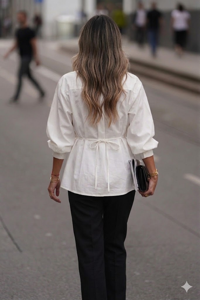 Shirt 100% Cotton with Tie Belt Sahoco