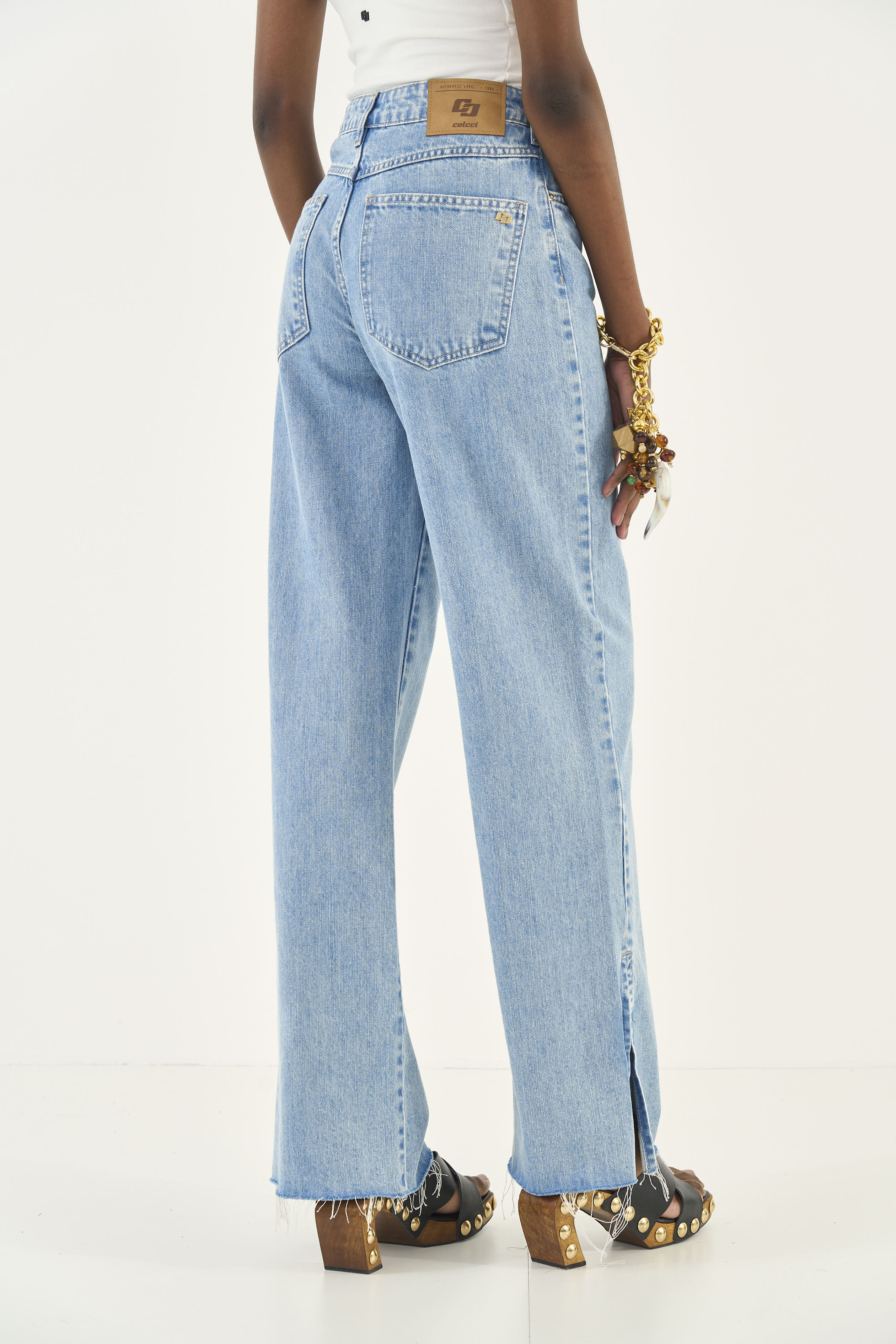 Juliette Raw Hem Wide-Leg Jeans Colcci