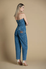 Calça de ganga mom jeans Sahoco