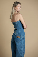 Calça de ganga mom jeans Sahoco