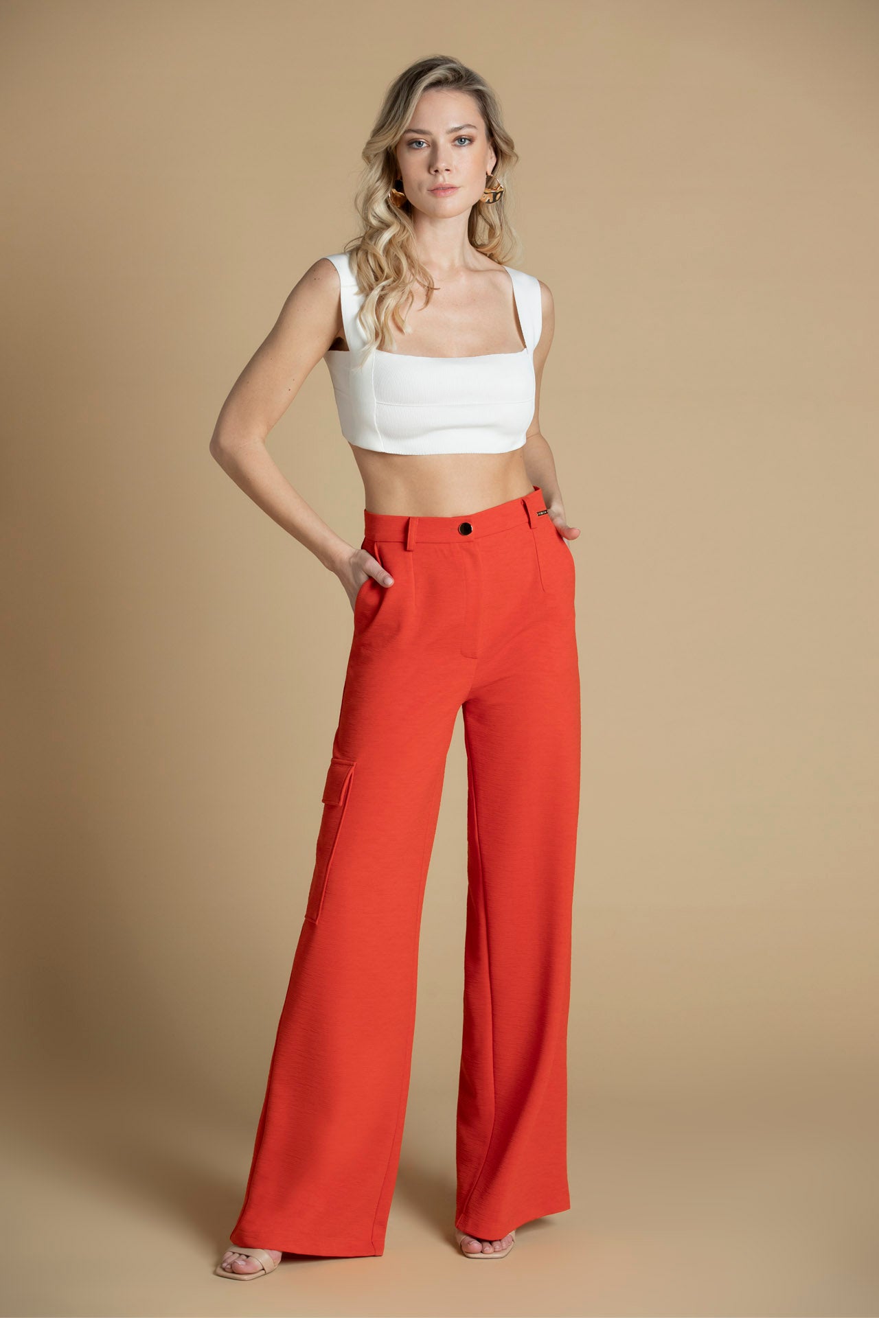 Crop top elástico Sahoco