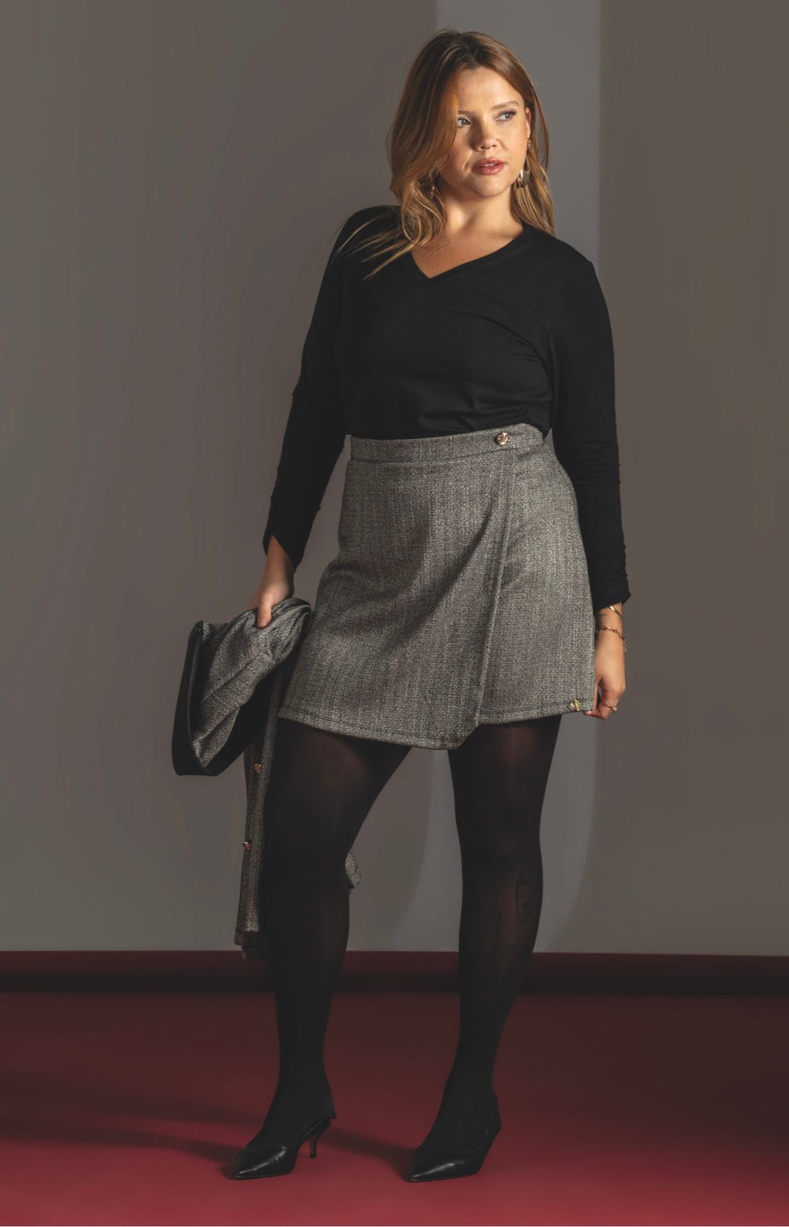 Striped mid Skirt Quattro Venti