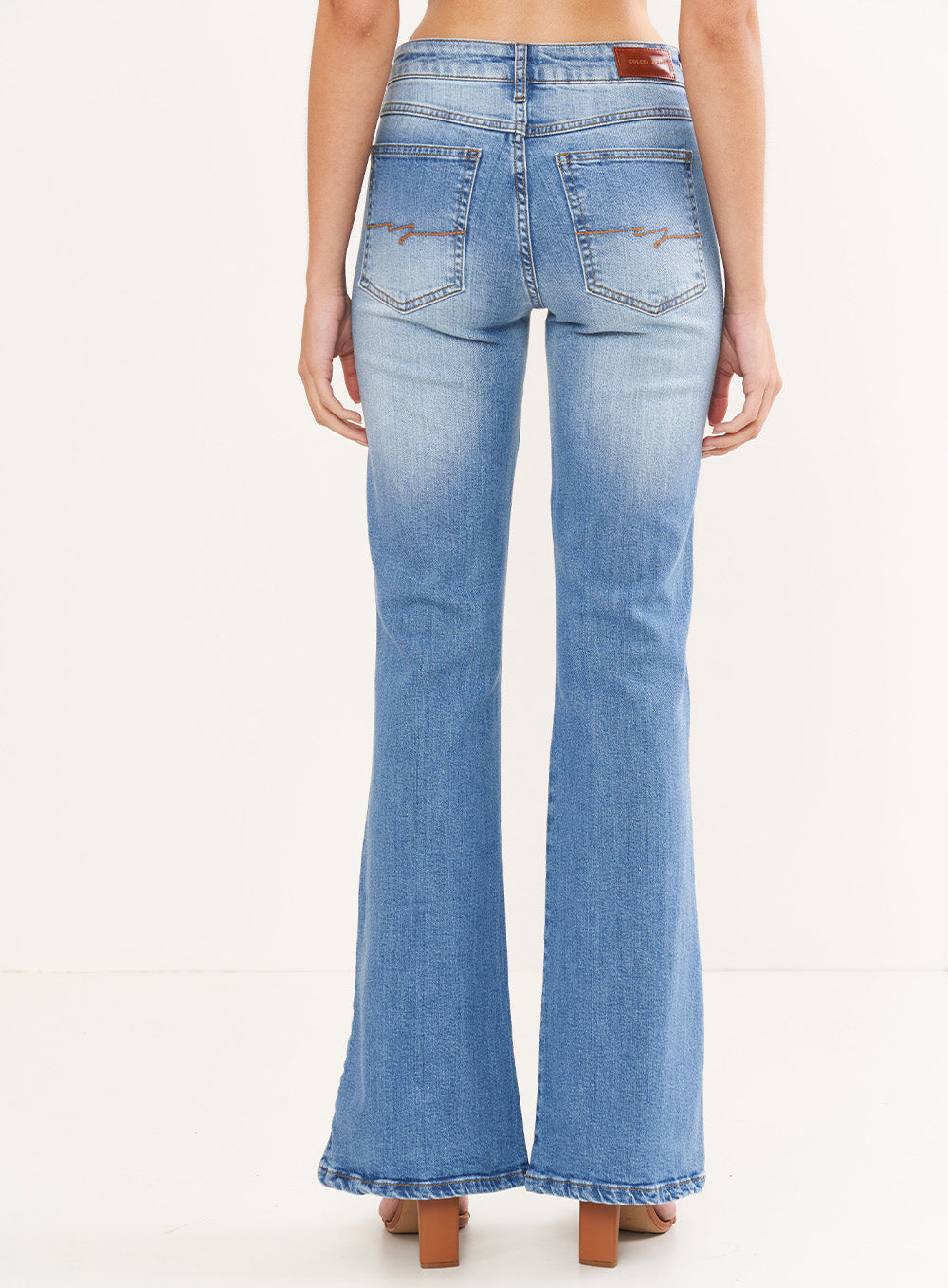 New York Flare Faded Jeans Colcci