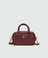 Amandine Mini Leather Bag - Burgundy JOSH V