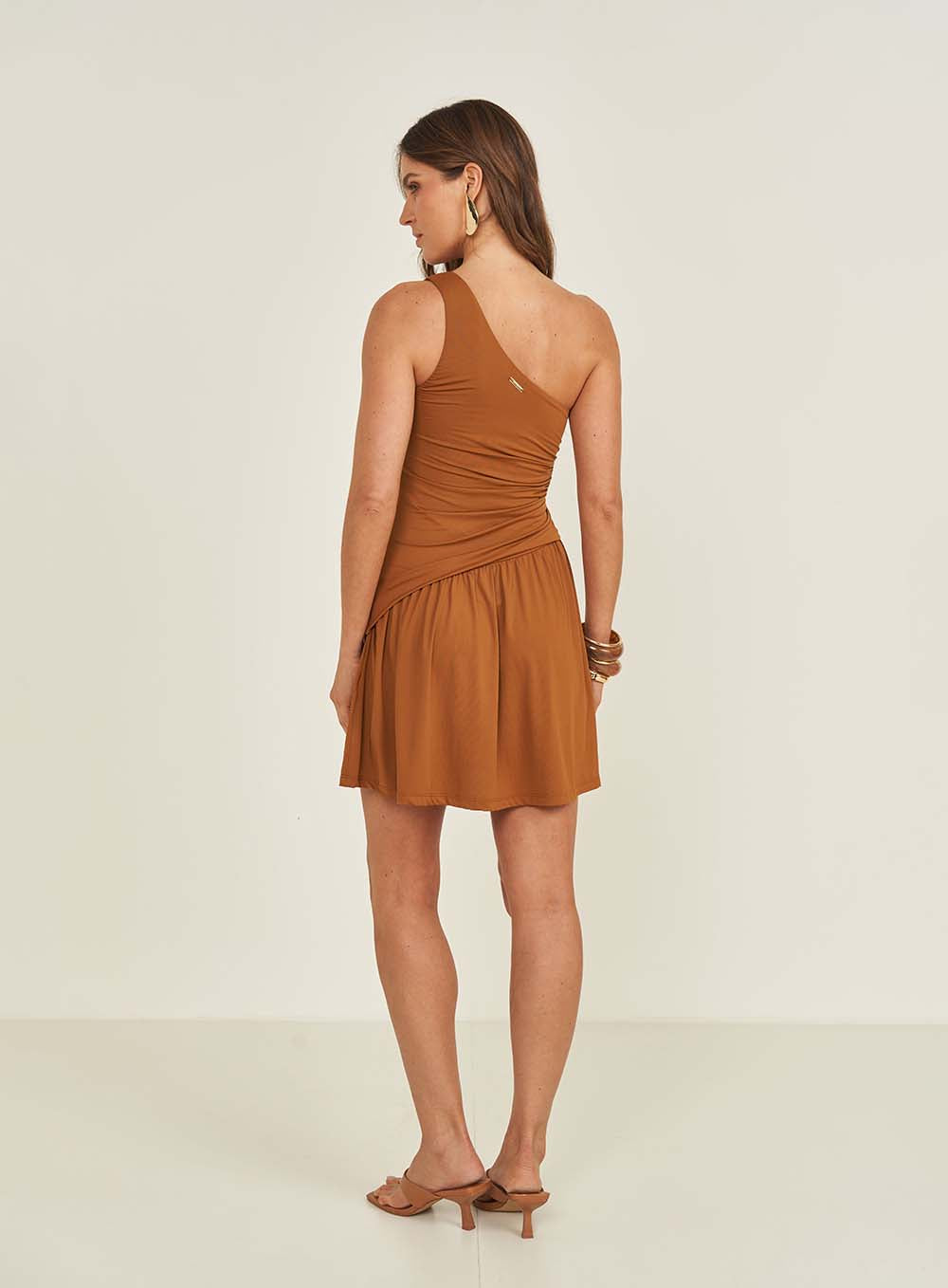 One-Shoulder Slim Mini Dress Colcci