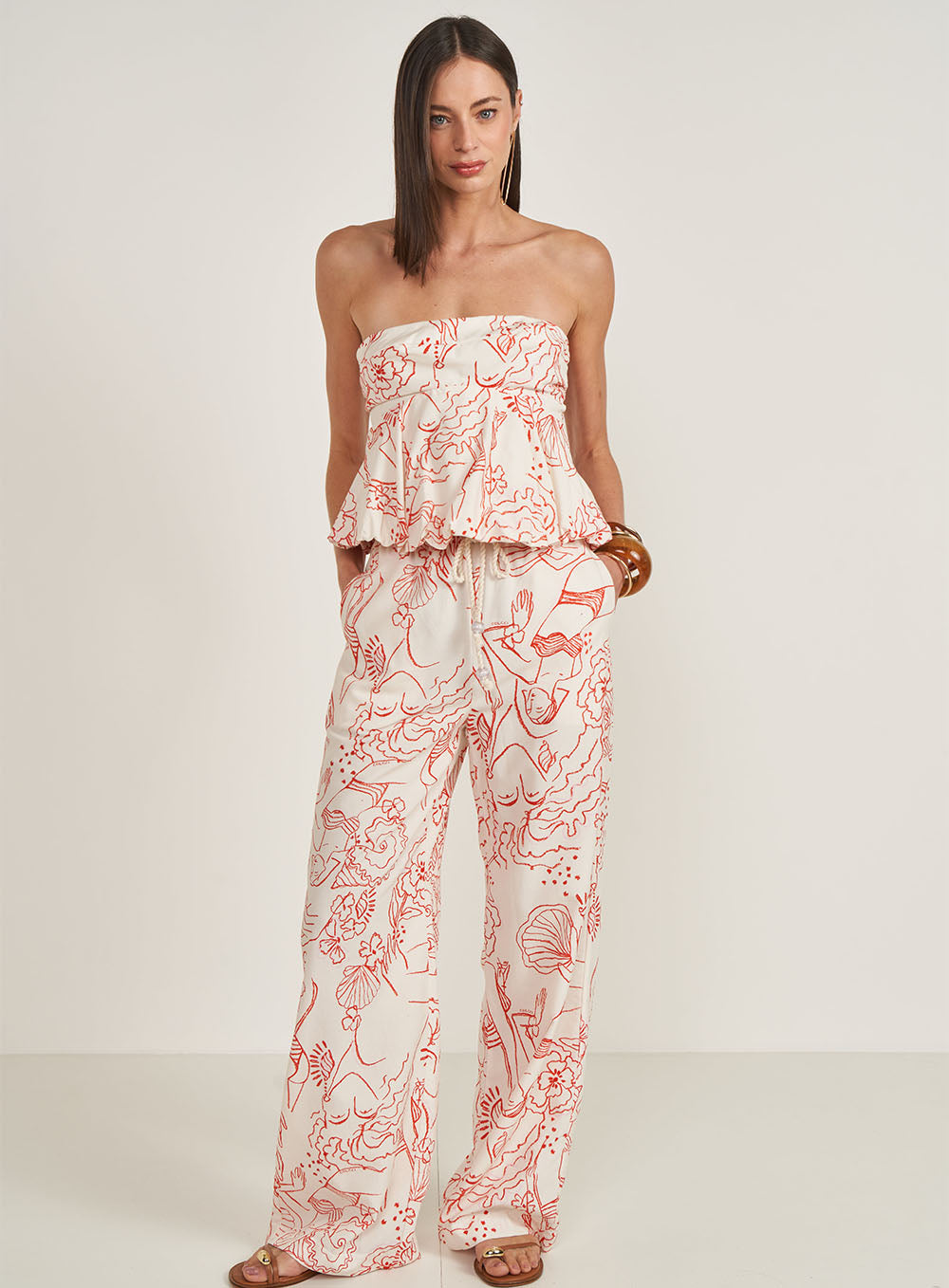 Jade Printed Trousers Colcci