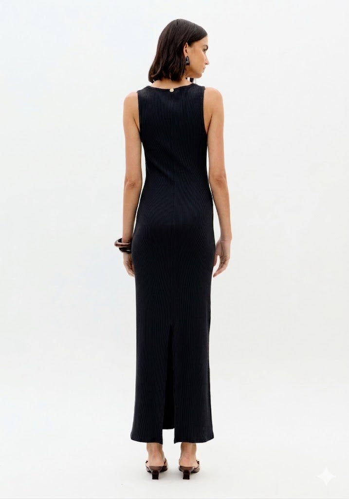 Super Midi Ribbed Dress Lança Perfume