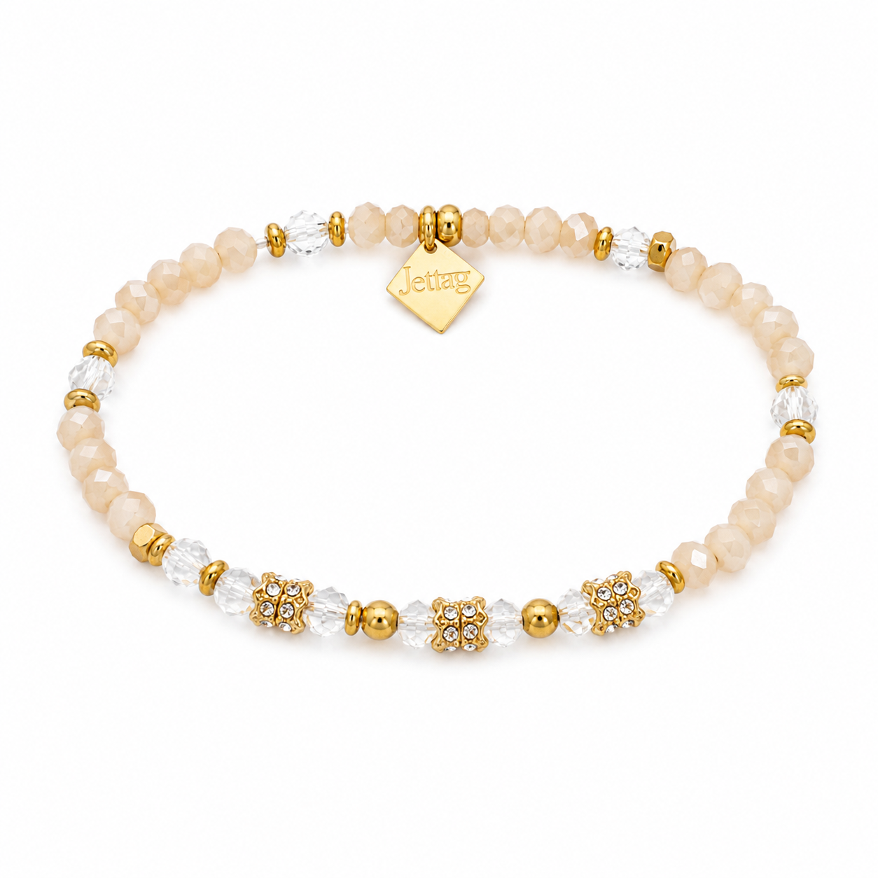 Beaded Elastic Stretch Bracelet Jetlag