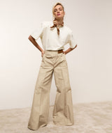 Cachecol Bryce com Logótipo - Bege JOSH V