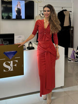 Super Midi Skirt with Tie Detail Lança Perfume