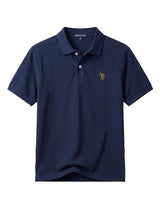 Multi Color Logo Solid Polo Shirt U.S. Polo Assm.