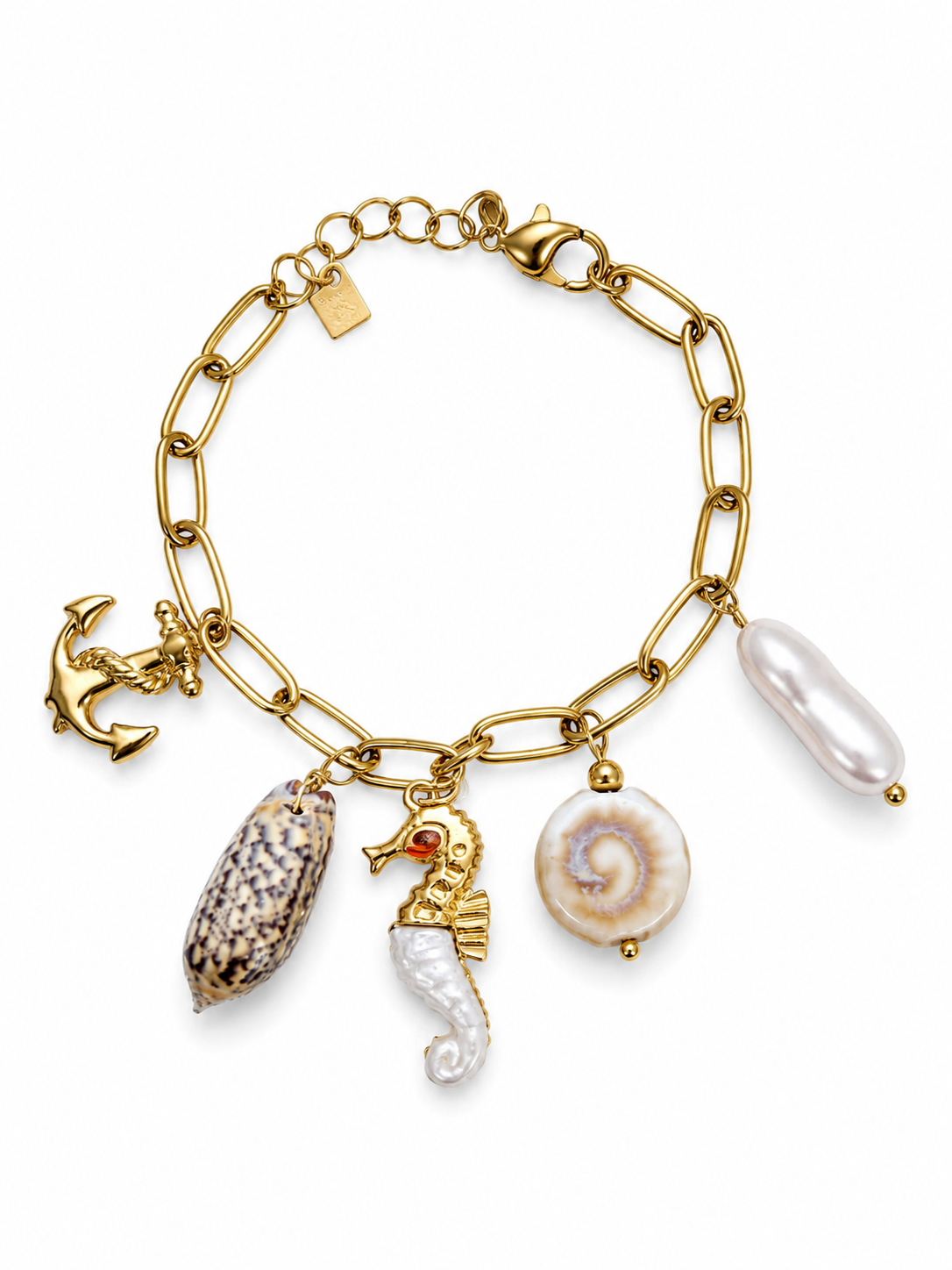 Golden Chain Sea Charm Bracelet Jetlag