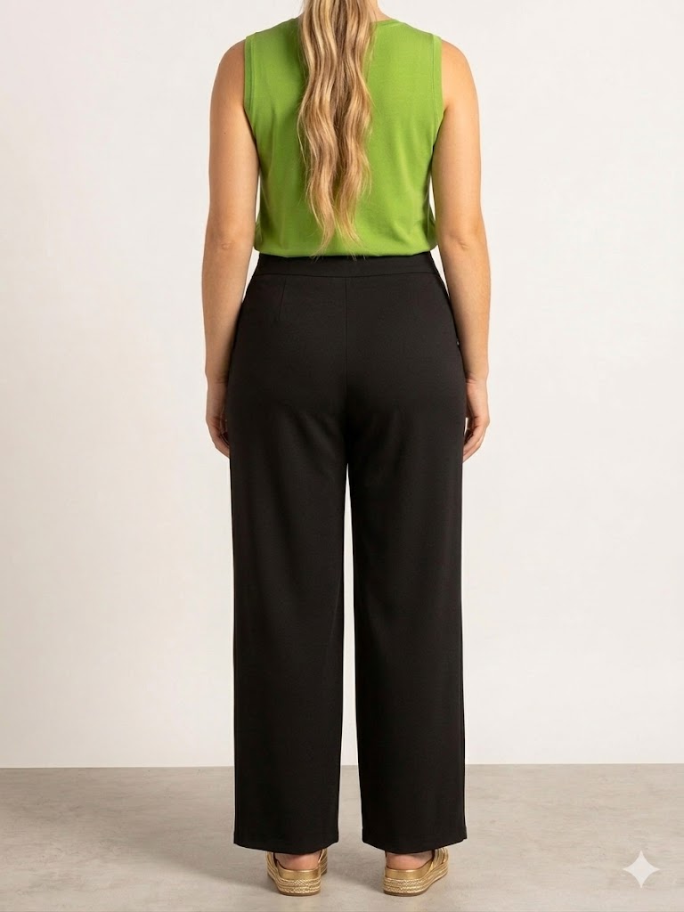Fluid Knit Wide-Leg Trousers Quattro Venti
