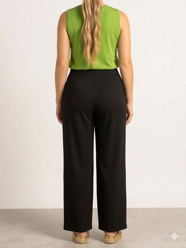 Fluid Knit Wide-Leg Trousers Quattro Venti
