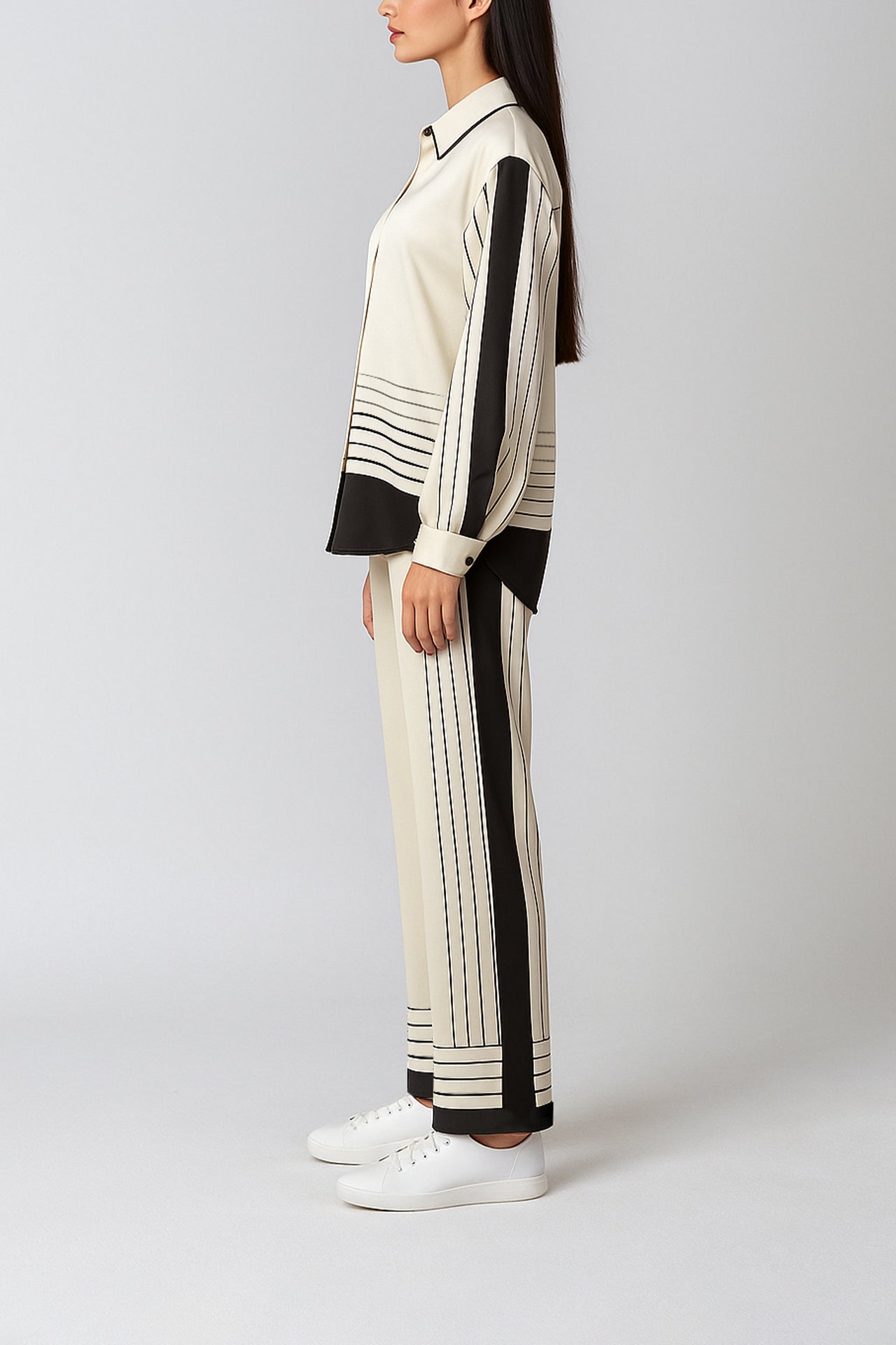 Elegant Satin Wide-Leg Pants Sahoco