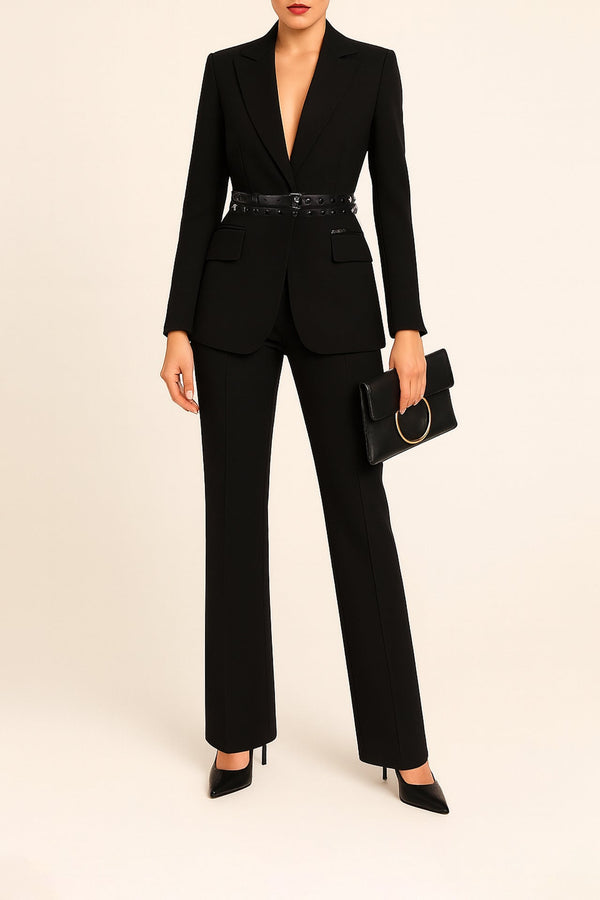 High-Waisted Flare Trousers Sahoco